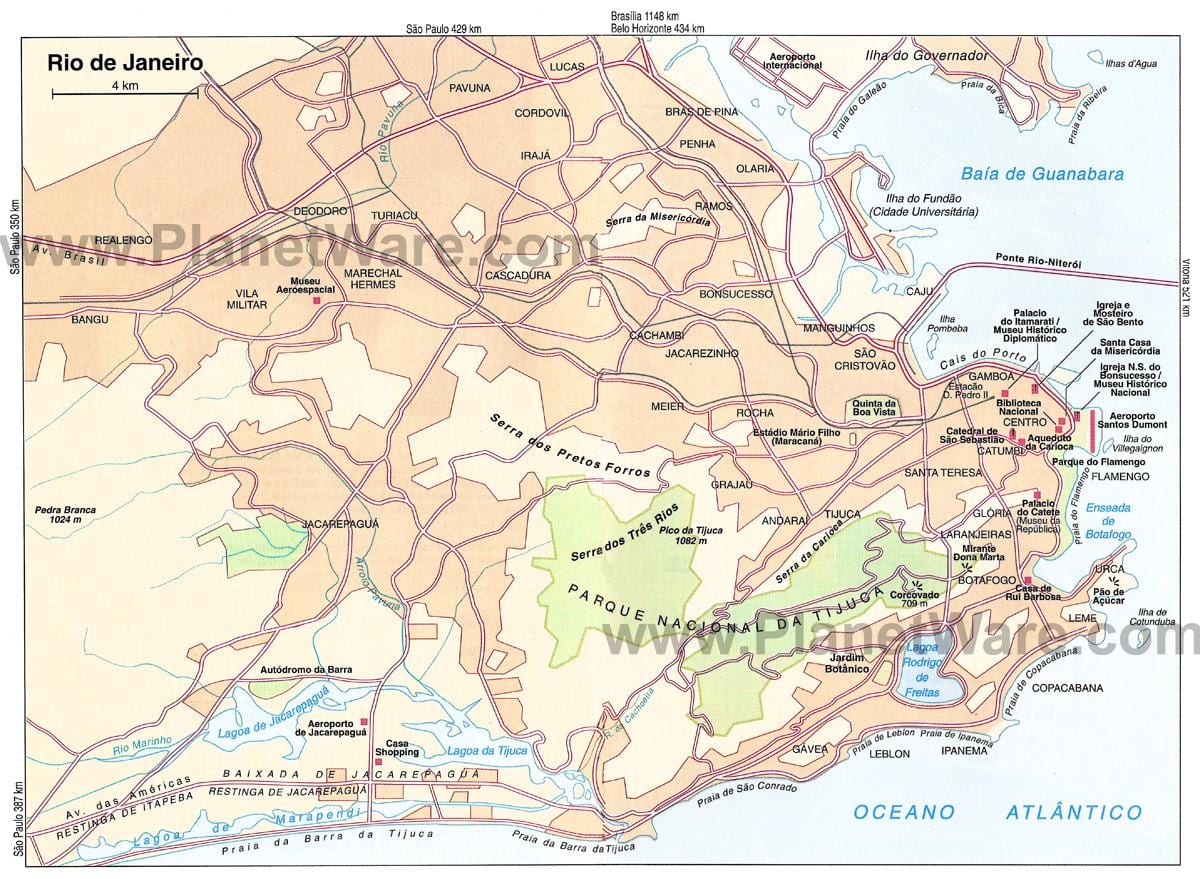 מפה של ריו דה ז ' ניירו cruise terminal