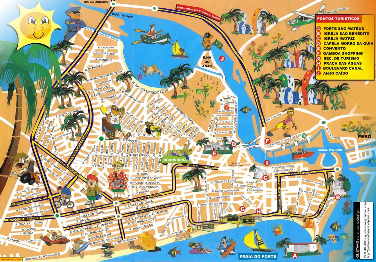 מפה של ריו דה ז ' ניירו cruise port