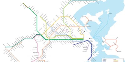 ריו הרכבת המפה