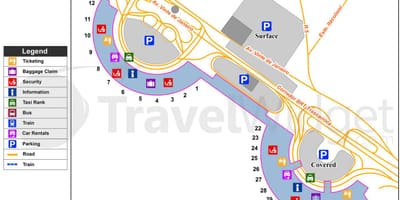 ריו דה ז ' ניירו הופעה התעופה מפה